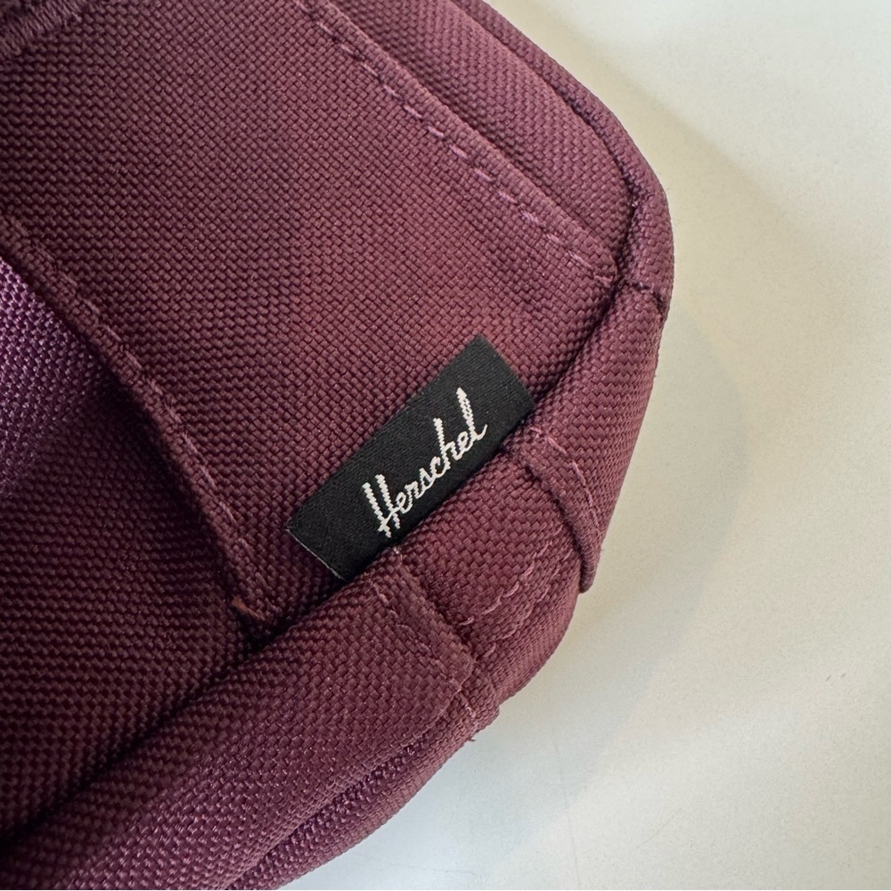 Herschel Supply Co. Classic Hip Pack-Fanny Pack-Waist Bag-Maroon-Zip-Buckle - Picture 6 of 11
